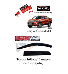 Toyota Hilüx 2017 Ve Üzeri Model 4'Lü Mugen Cam Rüzgarlığı