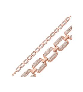 Gümüş Rose Zirkon Taşlı Kadın Bileklik CSR2184495