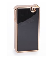 Soft Flame Siyah-Gold Düz Metal Çakmak - TR7904