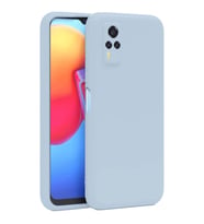 Vivo Y53S Kılıf Nano içi Kadife Silikon - Buz Mavi