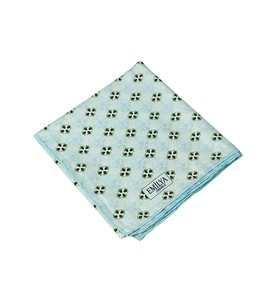 Emilya Rayon Desenli Eşarp 90x90 cm (Turkuaz)