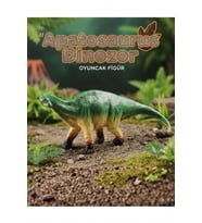 Apatosaurus Dinozor Oyuncak Figür - Orta Boy Eğitici Hayvan Figürü (20 cm)