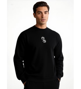 PATİ UNİSEX SWEATSHİRT (Siyah)
