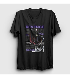 Presmono Unisex Siyah Lelouch Anime Code Geass T-Shirt 510188tt
