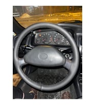 Dikişli Direksiyon Kılıfı Siyah Deri Siyah Dikişli Toyota Corolla 1.3 Xl İçin