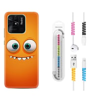 Xiaomi Redmi Note 7 8 9 Pro 10 2022 10 Pro 10S Kılıf Kablo Koruma Spiral Silikon Dişlek 1615