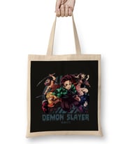 Demon Slayer Kimetsu No Yaiba Anime Bez Çanta Uzun Saplı
