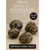 Sertifikalı Doğal Granit Jasper (Leopar) Taşı Kütle 25-30 mm – Denge ve Dayanıklılık Taşı (Çok Renkli)