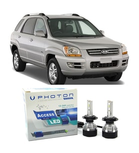 Kia Sportage Led Xenon Uzun + Kısa Far Ampulü H4 Access Yeni Seri Beyaz 2004-2008