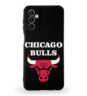 Samsung Galaxy M13 Uyumlu Lansman Kılıf Altı Kapalı İçi Kadife  Chicago Bulls Tasarımlı  Kapak (Şeffaf)