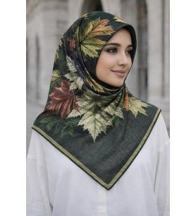 Soft Pamuk Eşarp-06109 (Zümrüt Yeşili)