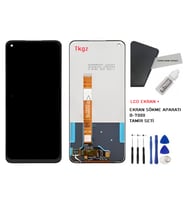 Tkgz - Oppo A72 Uyumlu Lcd Ekran Dokunmatik Servis + B-7000 + TAMİR SETİ