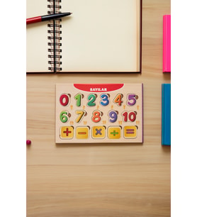 Sayılarla İşlemler Puzzle Eğitici Ahşap Bul Tak Yapboz