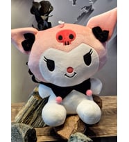 HELLO KİTTY PEMBE KALP PELUŞ OYUNCAK (Beyaz-Pembe)