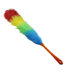 RENKLİ NAYLON KILLI TOZ ALMA PÜSKÜLÜ PÜSKÜL=43.5 CM + RENKLİ KALIN PLASTİK SAP=18.5CM = 62CM BRKT-