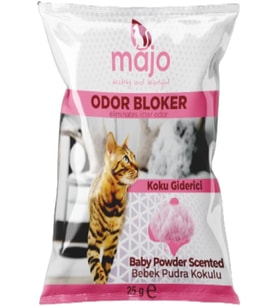TİNEKE Majo Bebek Pudra Kokulu Doğal Kedi Kumu Koku Giderici Temizleyici