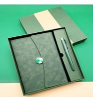 Kişiye Özel  Defter ve Kalem Seti Özel Ambalaj (Siyah)