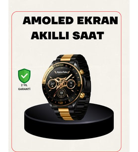 Amoled Akıllı Saat Manyetik Şarj GPS Destekli Spor ve Günlük Kullanım