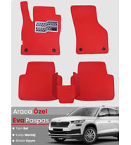 SKODA KODİAQ (2017-2023) Uyumlu EVA Paspas Tam Set–Oto Paspas,Araca Özel,Kolay Montaj