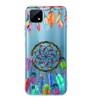 PrintiFy Realme C21  ile Uyumlu 1mm Slim Fit Nazar Boncuğu 6 Baskılı Şeffaf  Kılıf