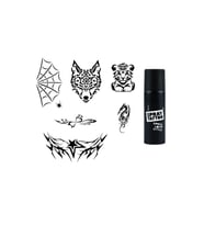 Vahsi Kanat  Spray Tattoo İle Geçici Dövme Yapma Seti