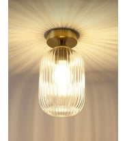 MYLİGHTS RUSTİK VİNTAGE BAL CAMLI TAVAN PLOFONYER AVİZE  14 cm  cap 