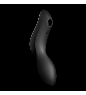 Curvy Trinity 2 Black Esnek Pürüzsüz Dokuya Sahip Emiş Yapabilen Titreşimli Vibratör+Jel