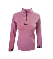 Nike 0740 Kadın Yarım Fermuarlı Dalgıç Sweatshirt - Gül Kurusu - ST00159-Gül Kurusu-L (Gül Kurusu)