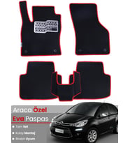 CİTROEN C3 (2002-2009) Uyumlu EVA Paspas Tam Set–Araca Özel,Su Geçirmez,Hızlı ve Kolay Montaj