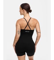 Oace Kadın Seamless Siyah Spor Tulum