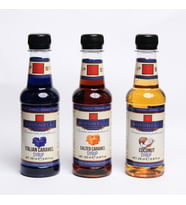 Simonelli 3'lü Şurup Seti (İtalyan Karamel + Tuzlu Karamel + Hindistan Cevizi) Kahve ve Kokteyl Şurubu 3X250ML