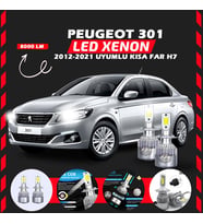 Peugeot 301 2012-2021 Kısa Far Uyumlu Şimşek Etkili Led Xenon Performance Series H7