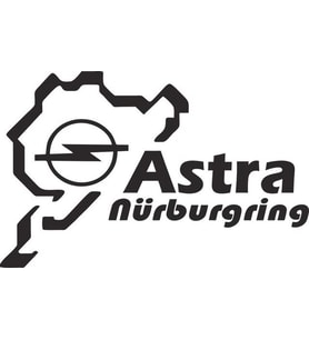 Astra Nürburgring 20 CM Sticker Yapıştırma