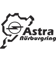 Astra Nürburgring 20 CM Sticker Yapıştırma