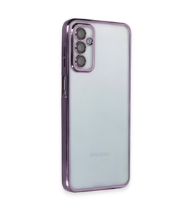 Galaxy M23 Kılıf Lensli Silikon - Mor