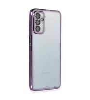 Galaxy M23 Kılıf Lensli Silikon - Mor