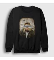 Presmono Unisex Siyah Paper Nirvana Kurt Cobain Sweatshirt 35894tt