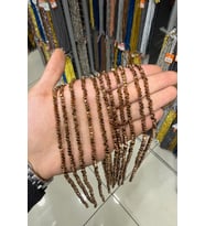 Hematit Taşı Rondela Kesim Parlak Kahverengi 4x3mm Doğal Taş Dizi
