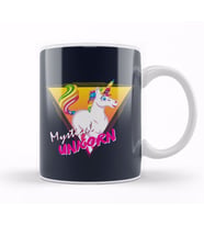 Cartoon Multicolour Unicorn Kupa Bardak Porselen