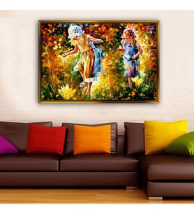 Altın Çerçeveli dekoratif tablo l2070 (Gold)