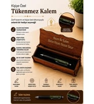 Kalemhane Kişiye Özel Ahşap Kutulu Tükenmez Kalem
