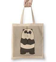 Panda Bear Bez Çanta Uzun Saplı