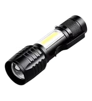 Wison Ws-5454 Taktik El Feneri Usb Şarj Edilebilir Kamp Feneri Cob Zumlanabilir Mini Taşınabilir El Feneri