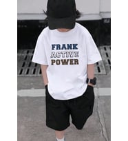 Çocuk Frank Active Power Baskılı Pamuklu Tshirt (Beyaz)