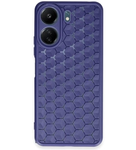 Newface Xiaomi Redmi 13C Kılıf Petek Silikon Kapak - Lacivert