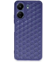Newface Xiaomi Redmi 13C Kılıf Petek Silikon Kapak - Lacivert
