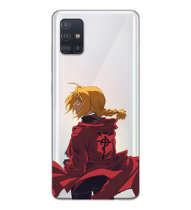 Samsung Galaxy A51 Uyumlu Edward Elric Tasarımlı Şeffaf Telefon Kılıfı