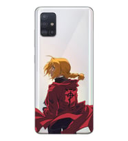 Samsung Galaxy A51 Uyumlu Edward Elric Tasarımlı Şeffaf Telefon Kılıfı