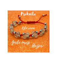 6mm Ipli Prehnite Ayarlanabilir Ölçü Doğal Taş Bileklik