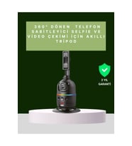 Yüz Takipli 360° Akıllı Gimbal, Telefon ve Aksiyon Kamera ile Uyumludur